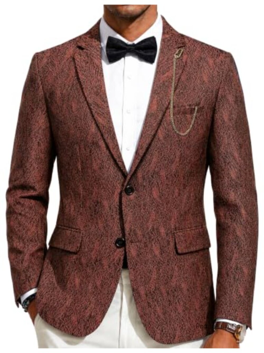 Tweed Blazer Sport Coat Wool Blend Two Button Notch Lapel Regular Fit